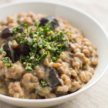 Mushroom and Spinach Risotto